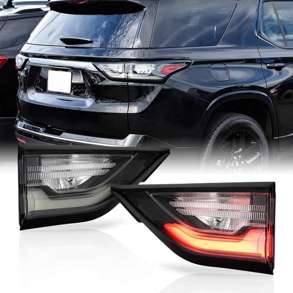 NURATIT LED Tail Lights Compatible With 2022 2023 2024 Ford Expedition Limited/Platinum White Rear Brake Lamp Signal Assembly Left Driver Side Lights
