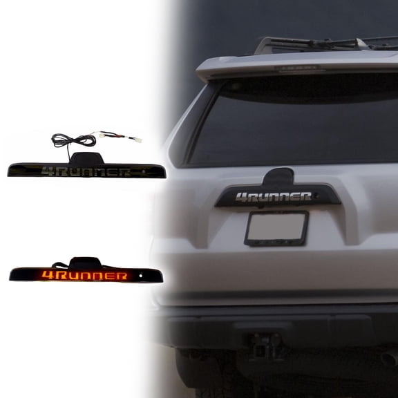 NURATIT LED Trunk Tail Light for Toyota 4Runner 2003-2009 - Black, 3-in-1 Multi-Function Brake Stop Lamp