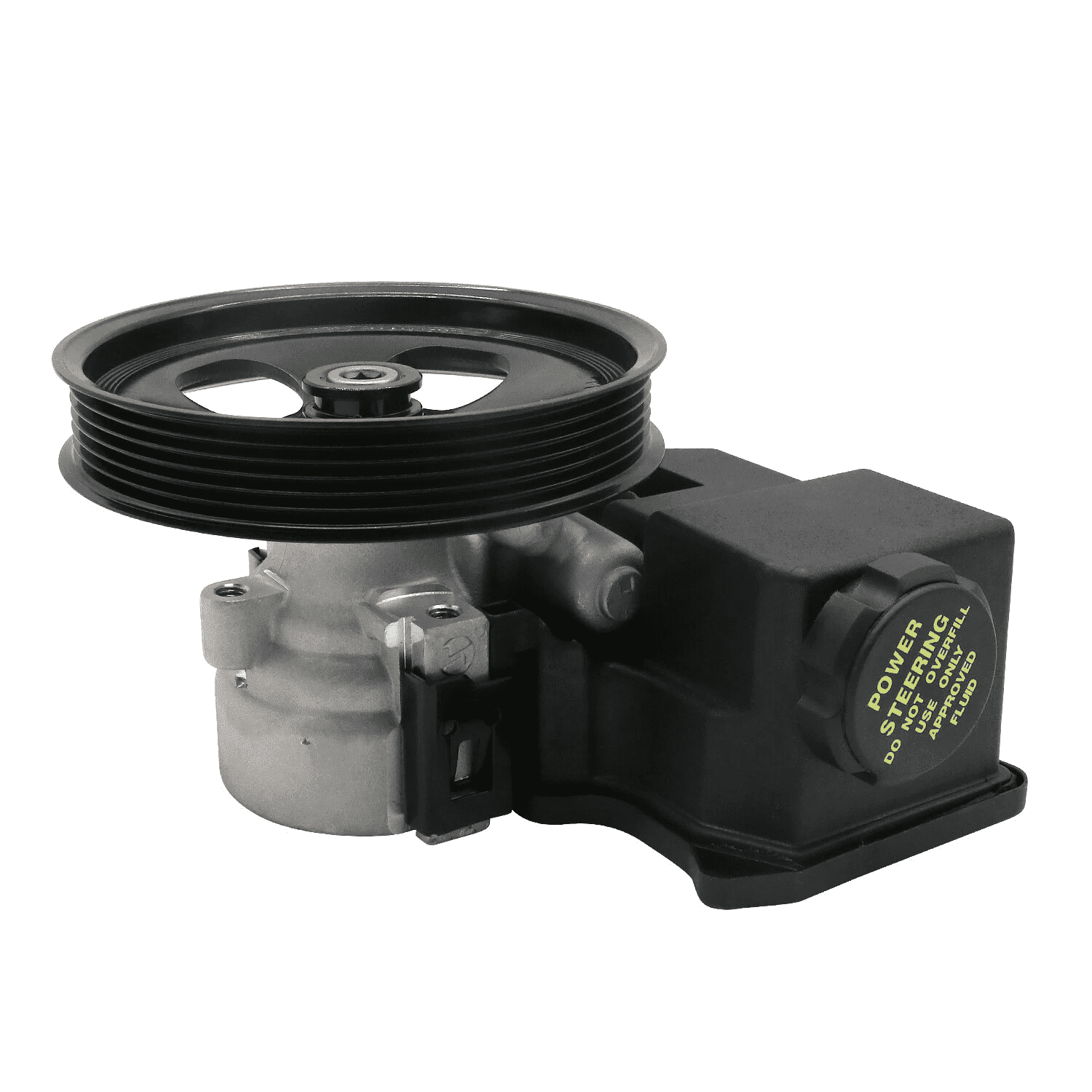 NURATIT Power Steering Pump with Pulley and Reservoir for 2004-2012 Chevy Colorado GMC Canyon Models Complete Power Steering Pump Assembly