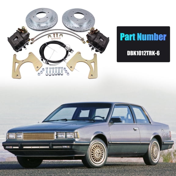 NURATIT Complete Rear Disc Brake Conversion Kit 6 Lug Pattern for Chevrolet C10 K10 GMC K1500 Pickup and Suburban
