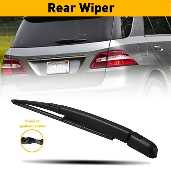 NURATIT Rear Windshield Back Wiper Arm with Blade Replacement for Mercedes-Benz ML-Class 2006-2015 ML350 W164 W166 GLE-Class 2016-2018 GLE350 GLE43 1648200744 A0009982921
