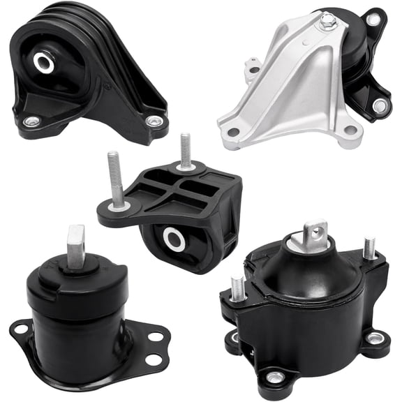 NURATIT Set of 5, Engine Motor Mount and Transmission Mount Kit Replacement Compatible with 2013-2017 Accord 2.4L L4 Automatic Trans Only, Replace OE# A65072 A65054 A65040 A65068 A65071