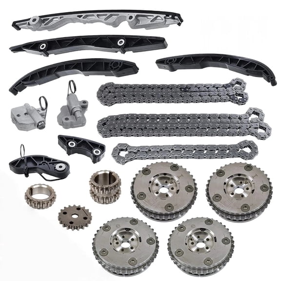 NURATIT Timing Chain Kit with Cam Phaser Water Pump and Special Tools for Lincoln Ford F150 MKX Models with 2.7L 164 Cubic Inch Engine Complete Timing System Repair Kit