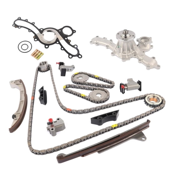 NURATIT Timing Chain Kit with Water Pump Replacement for Toyota 4Runner Land Cruiser Tacoma Tundra 4.0L 1GRFE Engine Complete Timing System Repair Kit