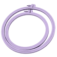 thumbnail image 1 of Nurge Lilac 2-Piece Round ABS Plastic Embroidery Hoops Set for Cross Stitch, Needlework and Sewing, Multi-Size, 1 of 9