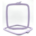 thumbnail image 1 of NURGE Lilac No:4 Square Embroidery Hoop – ABS Plastic Embroidery Frame for Cross Stitch Hoops, Sewing Projects, Needlework, Embroidery Projects, DIY Crafts, Fabric Holder (Large), 1 of 9