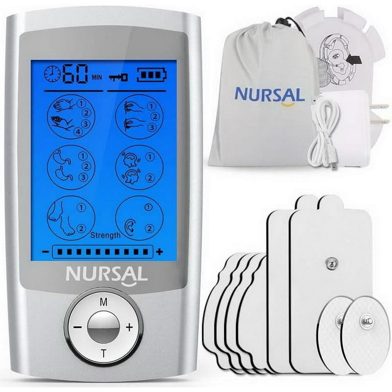 TENS Unit Muscle Stimulator, Wireless TENS Pain Relief, Portable Electro  Pulse Impulse Mini Massager Machine for Lower Back and Neck Pain 