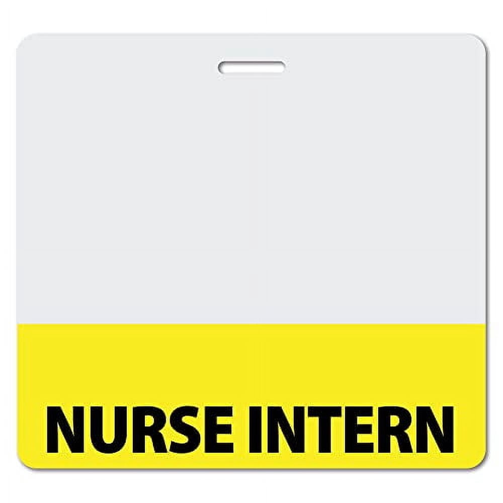 Intern Pin NURSE INTERN Heavy Duty Horizontal Brown (50 pack) - Spill & Tear Proof ...