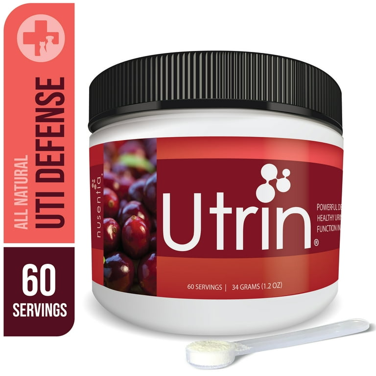 NUSENTIA UTRIN Urinary Support for Cats Dogs Dual Action Cranberry D Mannose for Natural Bladder Health Incontinence and Recurring UTI 60 Servings Walmart