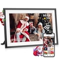 thumbnail image 1 of NUSICAN Digital Photo Frames, 10.1 inch Electric WiFi Digital Picture Frame with 32GB Memory, HD IPS Touch Screen, Auto Rotate, Wall Mountable, Easy Setup and Share Picture |Video via Free Uhale App, 1 of 11