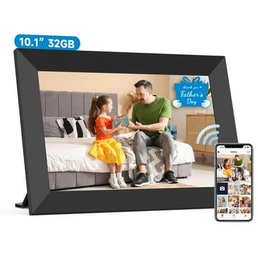 NUSICAN Digital Photo Frames 10.1" , WiFi Digital Frame with 32GB Memory, Touch Screen  Electric Picture Video Frame Share Instant Photo from Anywhere, Best Mother's Day Gift