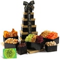 thumbnail image 1 of NUT CRAVINGS Gourmet Collection - Thank You Tower Gift Basket, Gourmet Nuts & Dried Fruits with TY Ribbon + Greeting Card 12 Assortments Food Platter Appreciation Care Package, 1 of 7
