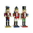 thumbnail image 1 of Decoris 9458597 9.8 x 3.9 x 3.9 in. Nutcracker Soldier Christmas Decoration  Assorted  Wood - pack of 9, 1 of 2