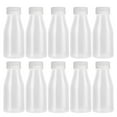 thumbnail image 1 of NUTEDOM 10pcs 200ml Clear Plastic Bottles with Caps for Juicing and Mini Fridge, 1 of 7