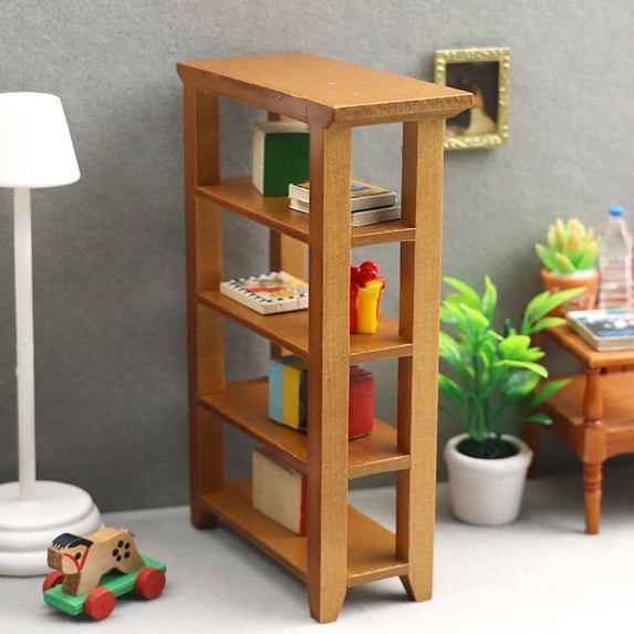 NUTEDOM 12 Mini Wooden Storage Rack 4 Grid Wall Shelf Bookshelf Display Furniture