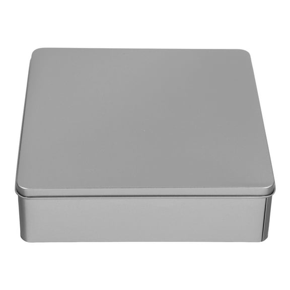 GOOHOCHY 2pcs Large Capacity Metal Tin Box With Lid Ideal for Cookies Tea and Baked Goods Kitchen Storage Airtight Tinplate Box