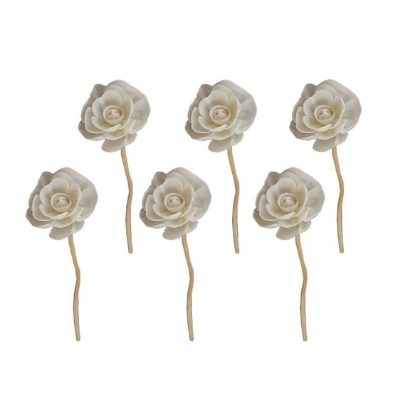 NUTEDOM 6pcs Rattan Flower Sticks Fragrance Diffuser Replacement Refill for Aromatherapy