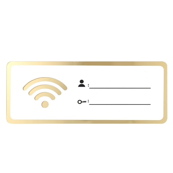 NUTEDOM Acrylic Wifi Password Reminder for Office/Home/Restaurant
