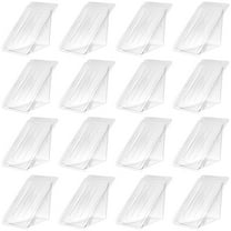 NUTEDOM Cake Carrier Pie Slice Containers 50pcs Clear Plastic Bakery Box