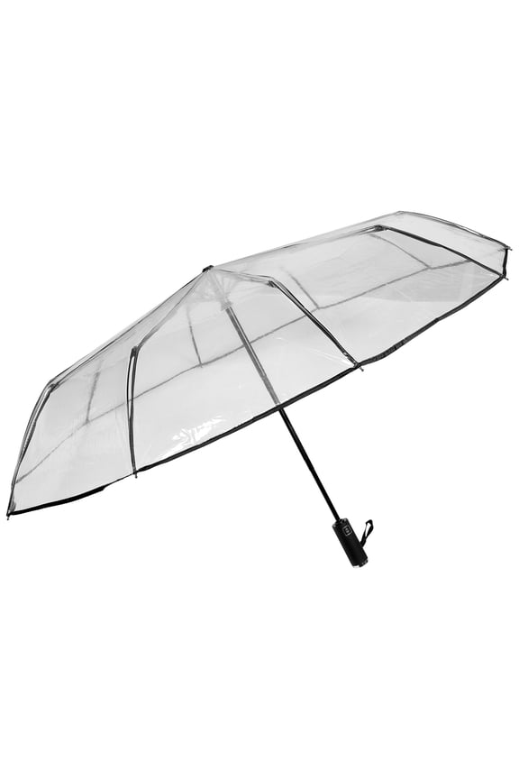 Clear Automatic Open Close Umbrella, Compact and Large Size, Windproof Rain for Men and Women