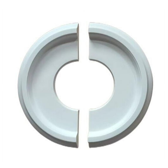 Decorative Ceiling Medallion for Home Lighting Fixtures Made of PU White