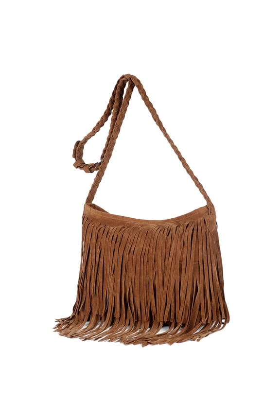 Fringe Crossbody Shoulder Bag Tassel Messenger Bag Fashionable Western Fringe Purse