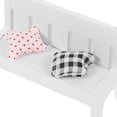 thumbnail image 1 of NUTEDOM Mini Wooden Garden Bench Double Seat with Cushions - Outdoor Patio Home Decor Furniture, 1 of 7