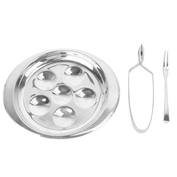 HINTRMENT Stainless Dish Silver 1 Set 7.7x6.6x0.6In