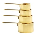 thumbnail image 1 of NUTEDOM Stainless Steel Measuring Cups & Spoon Set - Gold, 4PCS, 1 of 6