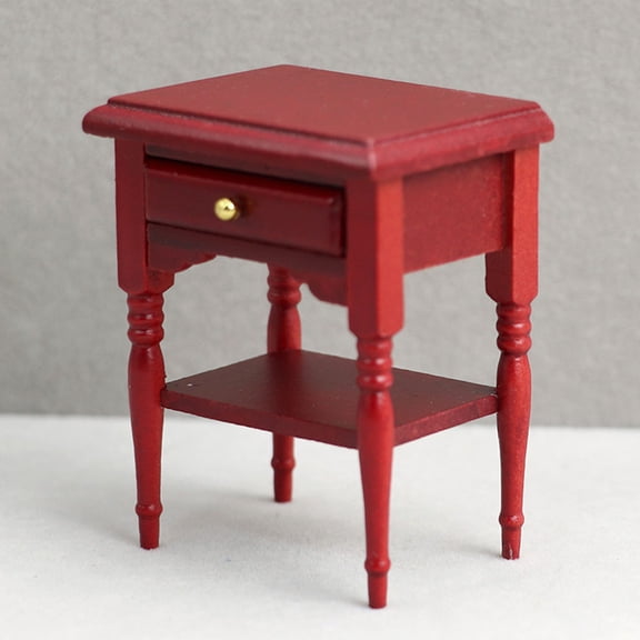 NUTEDOM Vintage Wooden Bedside Table: Mini Nightstand Furniture