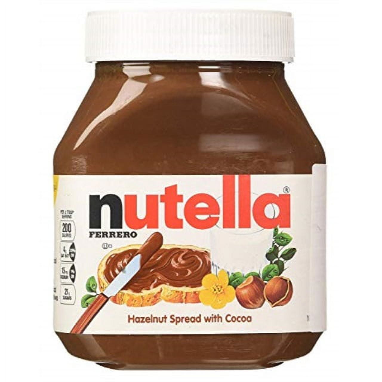 nutella ferrero, 2 jars- 26.5 ounce , hazelnut spread by nutella