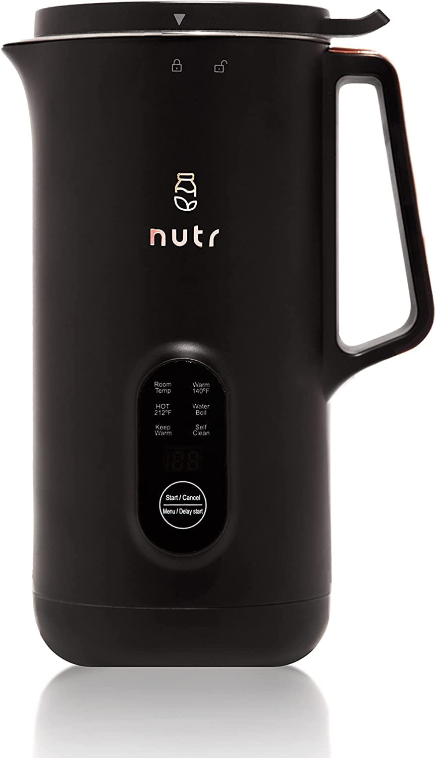 NUTR Machine Automatic Nut Milk Maker, Boil and Blend Single Servings