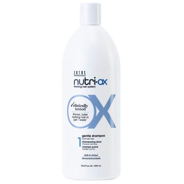NUTRIOX Gentle Shampoo 33.8oz for Thicker, FullerLooking Hair
