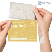 NUTRI-PATCH Sunshine D Skin Patches with Vitamins D3, K2, Magnesium, Sustained Release, 30 Count