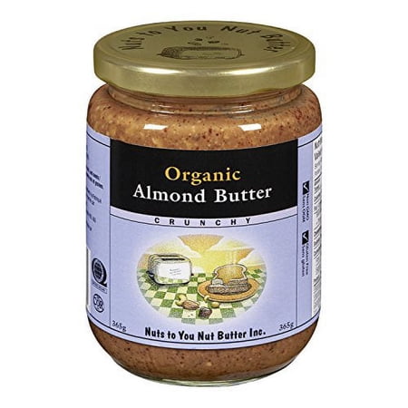 NUTS TO YOU Organic Almond Butter Crunchy, 365 GR