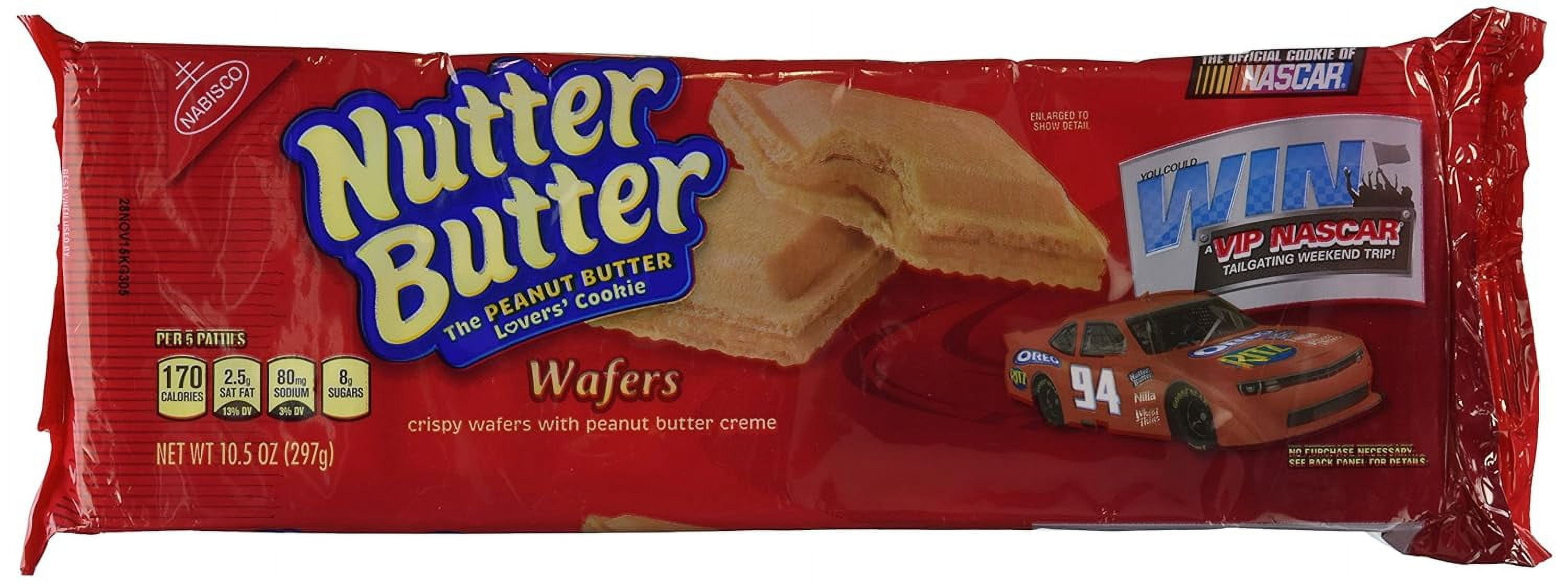 NUTTER BUTTER COOKIE PATTIES MMF7PEANUT BUTTER CREME WAFERS 10.5 OZ