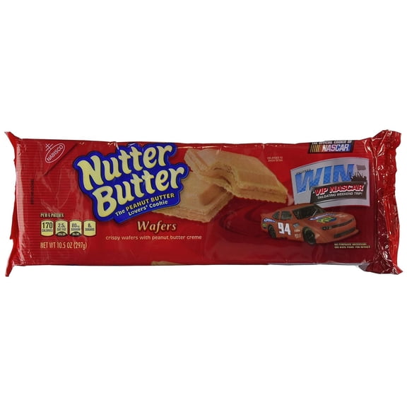 NUTTER BUTTER COOKIE PATTIES MMF7 PEANUT BUTTER CREME WAFERS 10.5 OZ