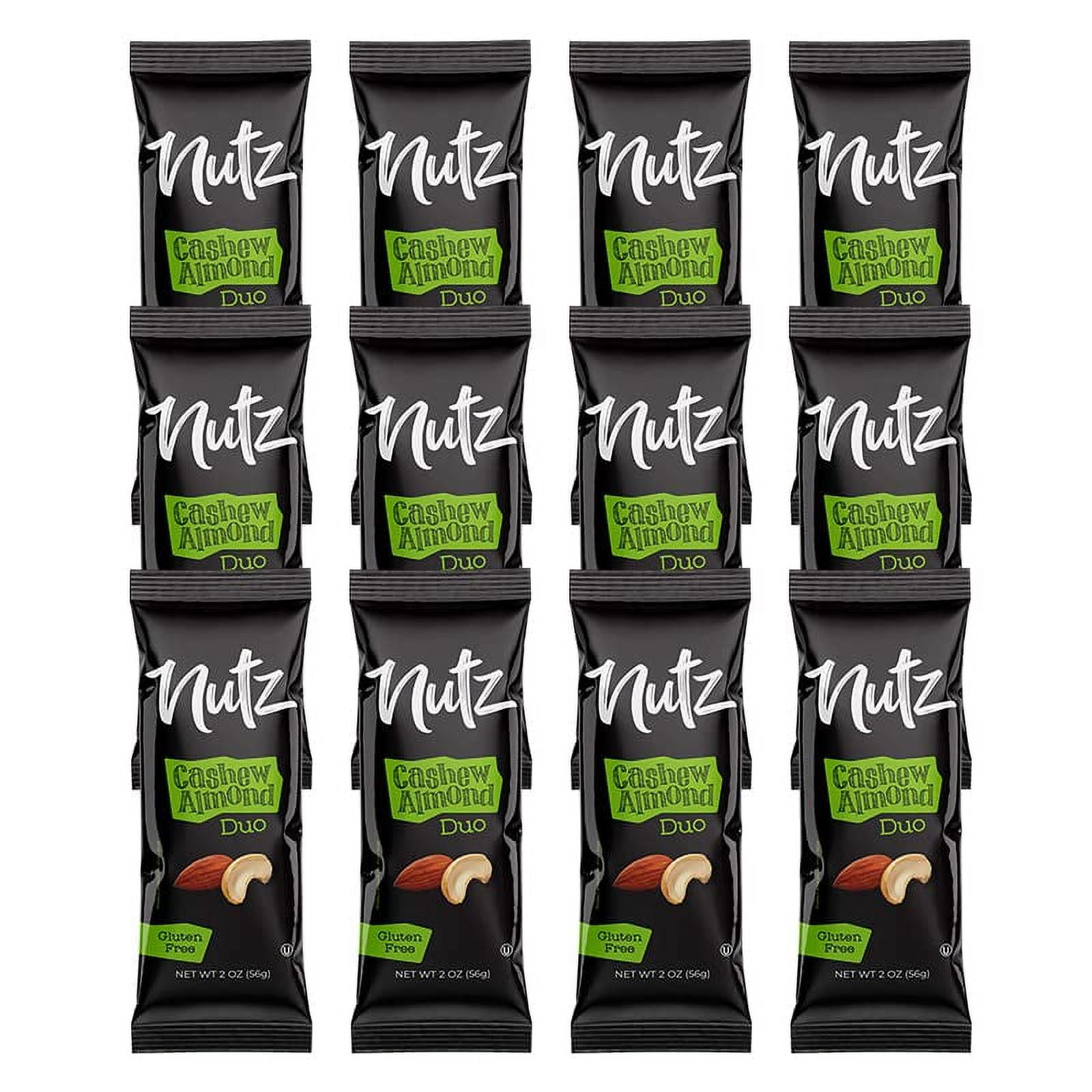 NUTZ Cashew Almond Duo RE3212 Pack Mixed Nuts Individual Packs for Kids