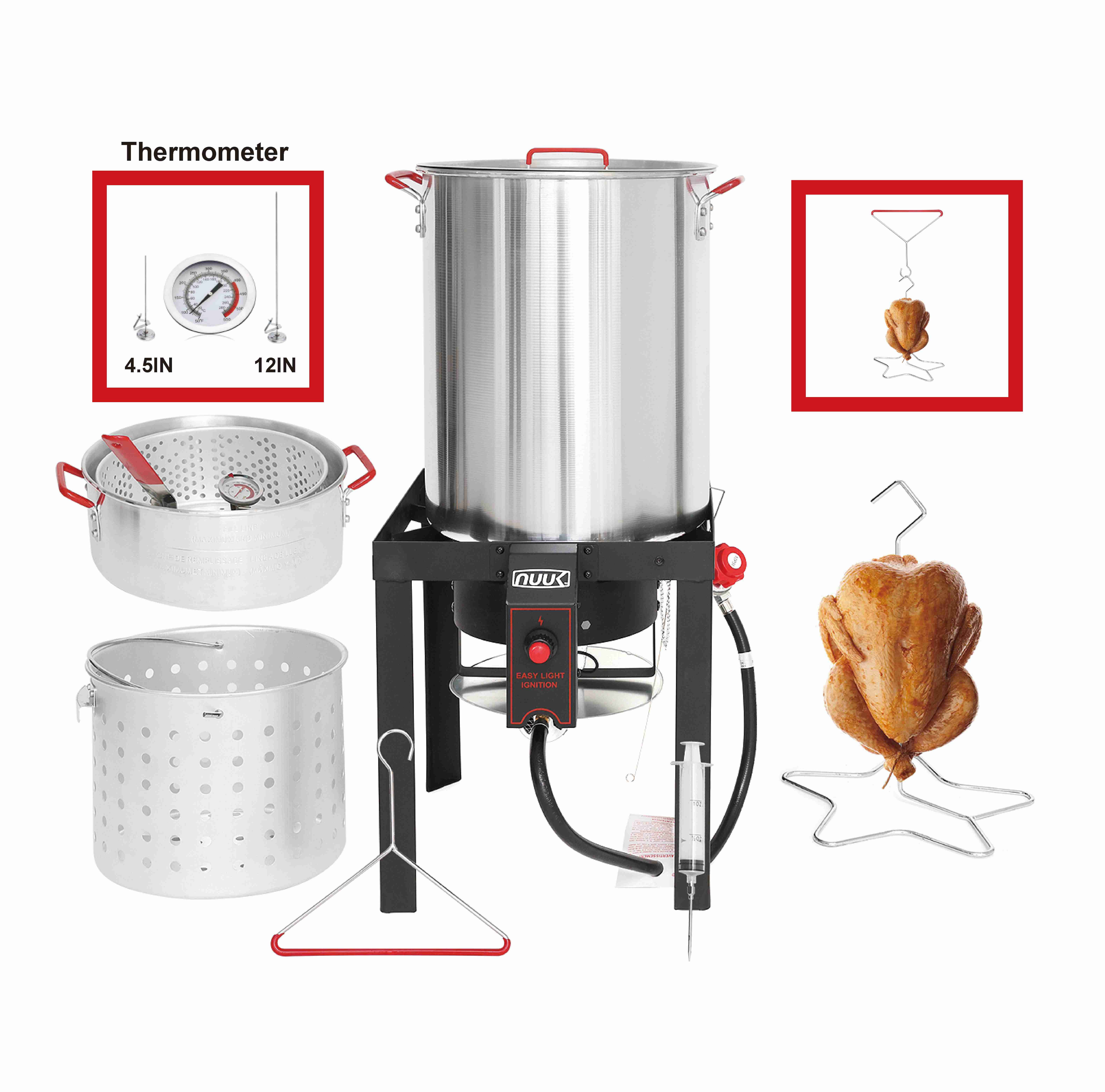 OuterMust Propane Turkey Fryer with Burner Set OuterMust
