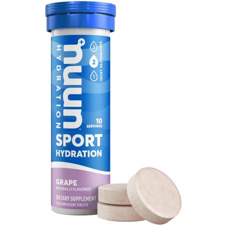 NUUN Hydration Sport Single Tube Grape 10 Tablets | Pack of 8