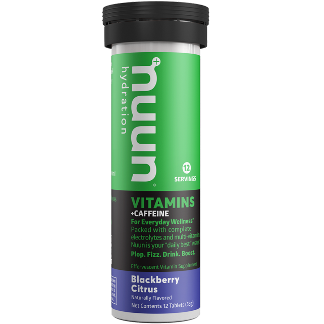 NUUN Vitamins + Caffeine Hydration Single Tube Blackberry Citrus 10