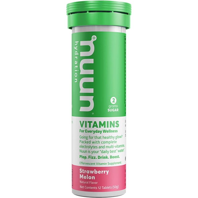 NUUN Vitamins Hydration Single Tube Strawberry Melon 10 Tablets Pack