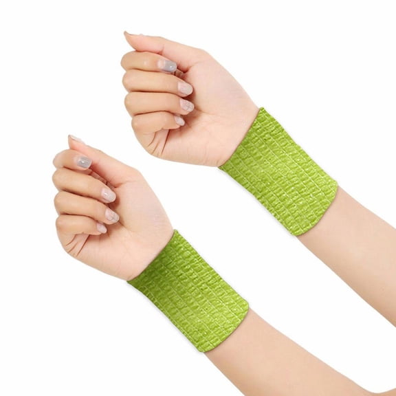 NUUUGTGB 9 Rolls 1 Inch Self-Adhesive Cohesive Bandage Wrap, Breathable Anti-Friction Finger Wrist Ankle Protection Tape, Colorful Athletic Compression Guard For Student Writing Sports Hand Care