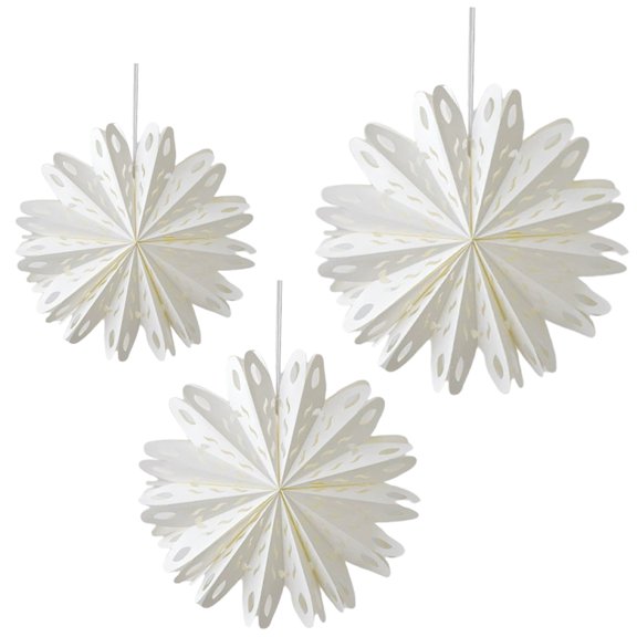 NUUUGTGB Christmas Paper Snowflake Christmas Paper Star White Hanging Decoration Christmas Tree New Year And Winter Wedding Birthday Holiday Decoration