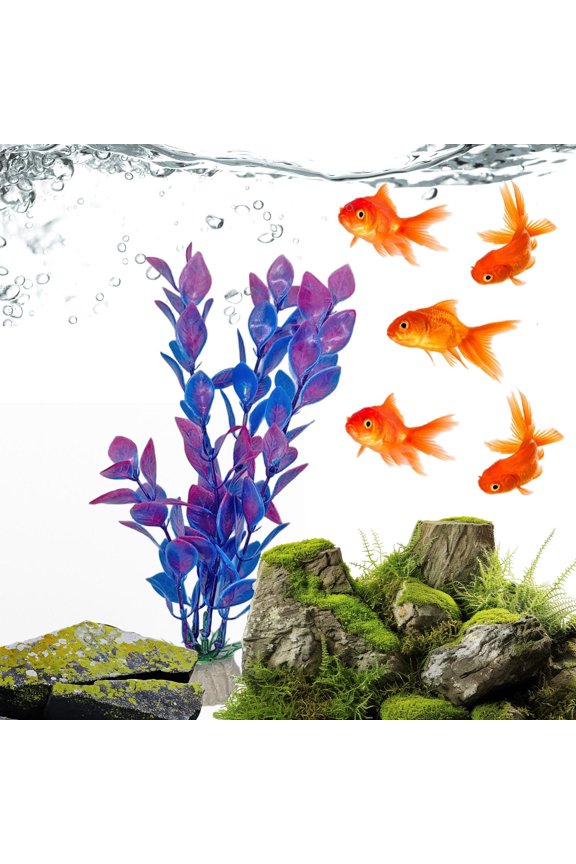 Multi-Color Artificial Plastic Aquarium Water Grass, Lifelike Underwater Plant Decor, Easy Maintain Fish Tank Landscape Ornament For Household Aquarium Scenery Layout Use