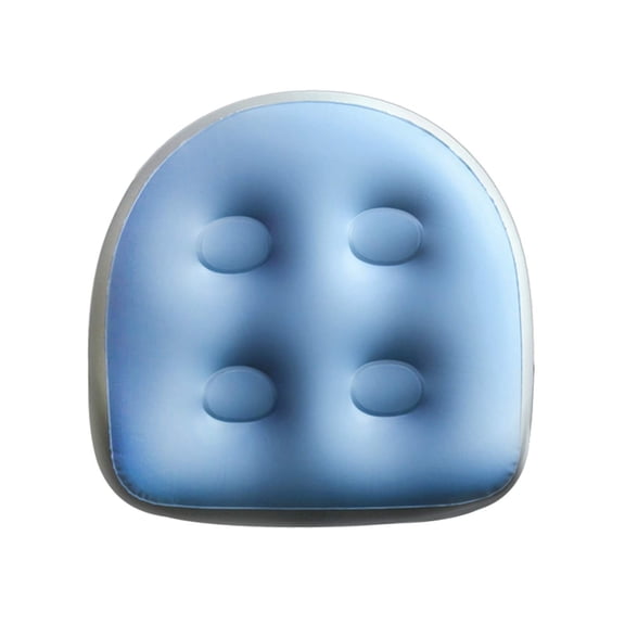 NUUUGTGB Suction Cup Fixed Inflatable Spa Back Support Cushion, Soft Massage Concave Bath Seat Pad Waterproof Non-Slip Portable Bathtub Pool Relaxing Shower Supplies