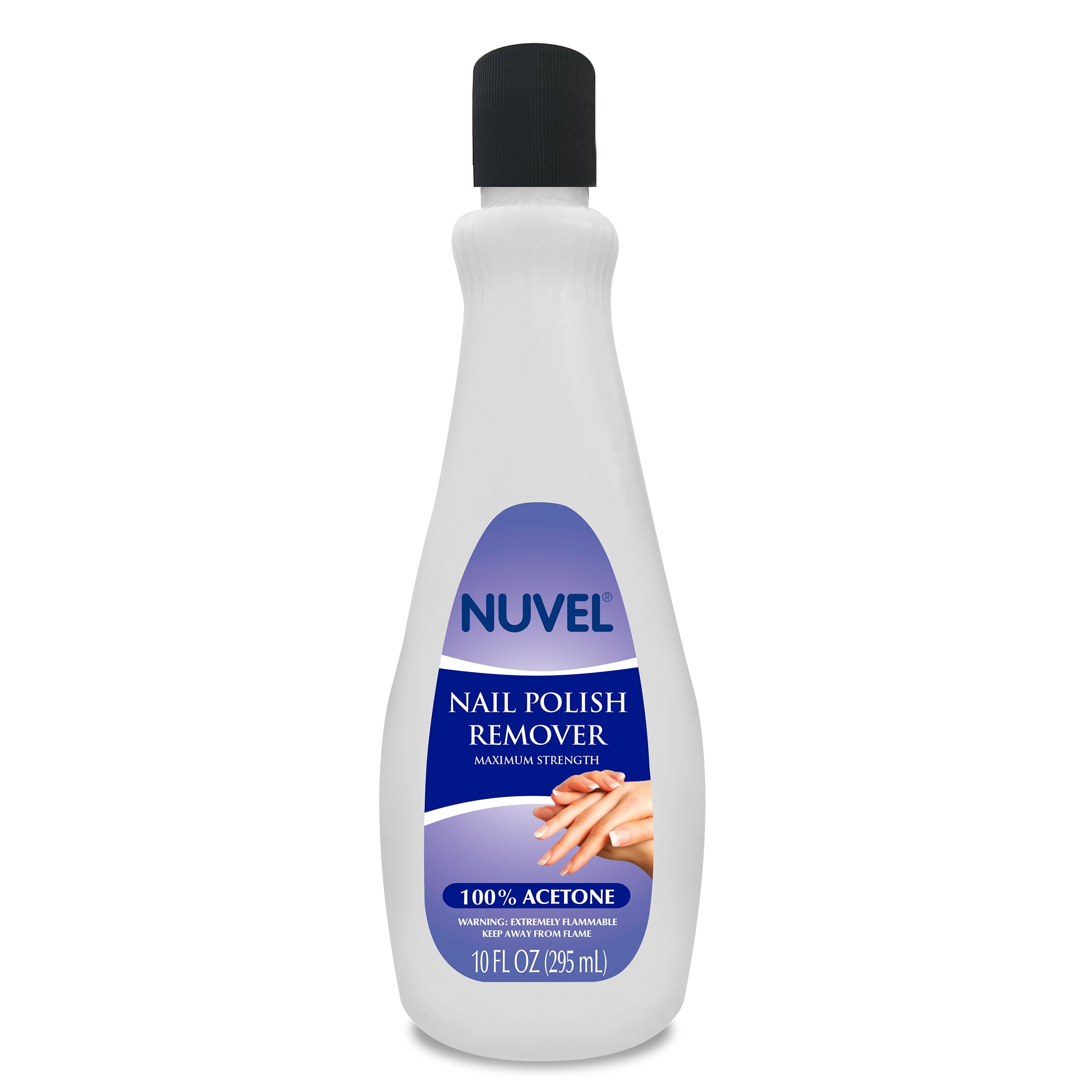 NUVEL 100 ACETONE NAIL POLISH REMOVER 10 OZ BOTTLE