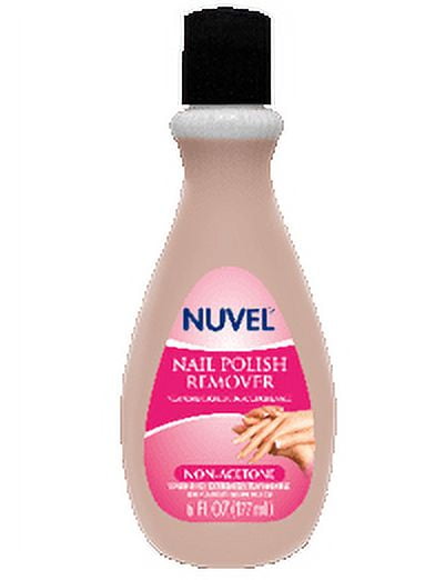 NUVEL NON ACETONE NAIL POLISH REMOVER 6 OZ BOTTLE