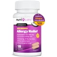 thumbnail image 1 of NUVICARE Fexofenadine 180mg 24 Hour - Fexofenadine Hydrochloride 180 mg Antihistamine for Allergy Relief, Hives, Runny Nose, Itching,  24 Hour Non Drowsy Allergy Medicine (18 Count), 1 of 8