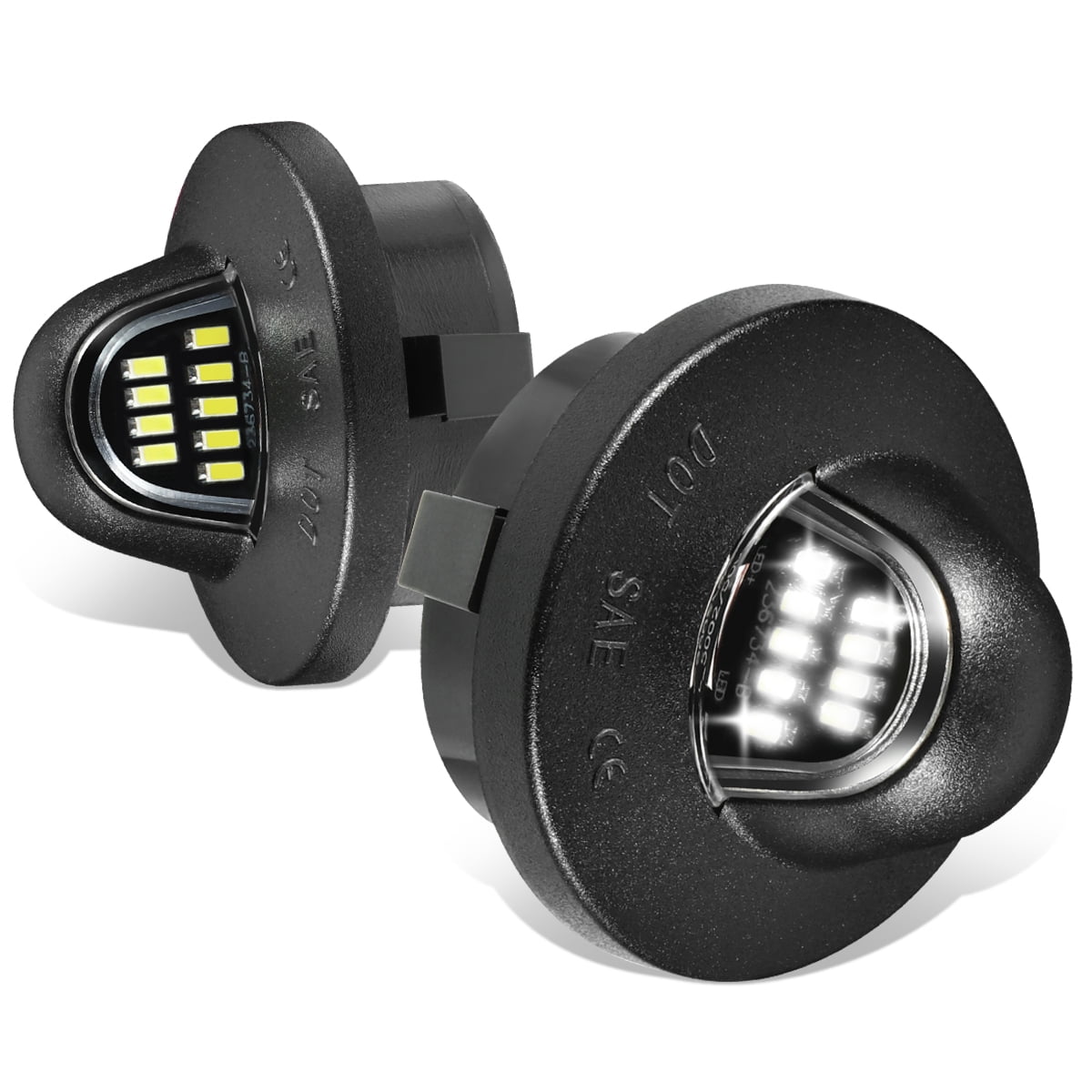 NUVISION LIGHTING LPL-ZTL-9071 For 1983-2016 F250-F450 Super Duty Ranger Explorer White LED License Plate Lights
